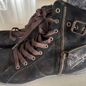 PATAUGAS ANKLE BOOTS..WOMEN..size 40...WORN ONCE..GORGEOUS BRONZE FINISH